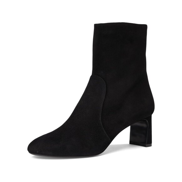 Stuart Weitzman $650 Babette Zip Bootie Black Calfskin Leather 60 Sz 9.5  NIB! - Picture 3 of 7